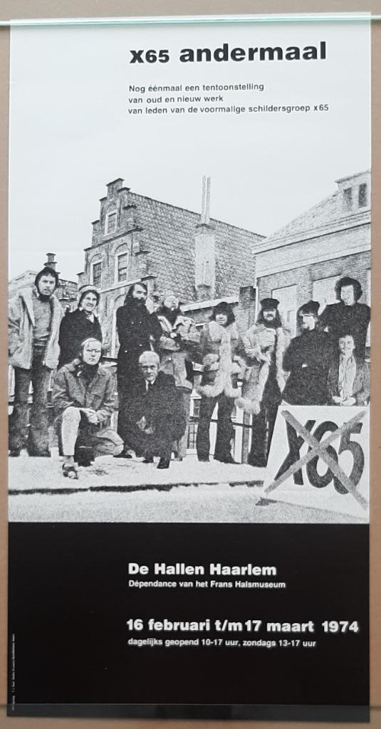 X65 Andermaal – Haarlem – 1974, Verzamelen, Posters, Zo goed als nieuw, Overige onderwerpen, A4 of kleiner, Ophalen of Verzenden