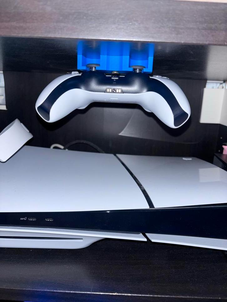 PS5 Controller Houder Onder Bureau - Grijs/Blauw, Computers en Software, 3D-printerbenodigheden, Nieuw, Ophalen