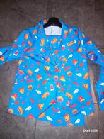 Carnavalspak met fastfood print - Maat 10-12 jaar, Ophalen, Zo goed als nieuw, 146 t/m 152, Jongen