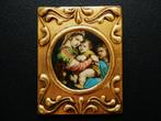 Icoon Madonna met de stoel Jezus Johannes naar Raffaello, Antiek en Kunst, Antiek | Religie, Ophalen of Verzenden