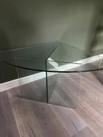 Mooie glazen bijzet tafel, Huis en Inrichting, Kasten | Televisiemeubels, Ophalen, Gebruikt, 100 tot 150 cm, Kan overal bij