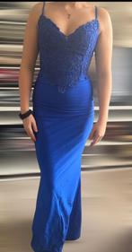 Elegante vintage blauwe jurk, Kleding | Dames, Galajurk, Zo goed als nieuw, Maat 36 (S), Verzenden