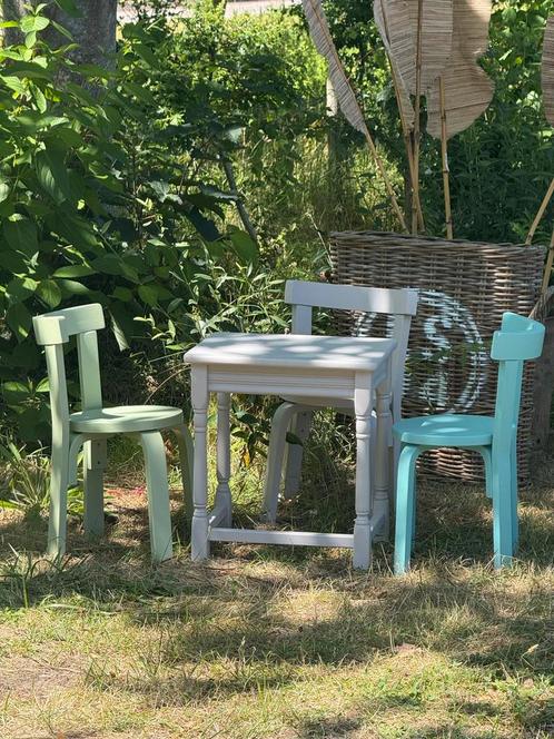 Kindersetje (tafel + 3 stoelen), Kinderen en Baby's, Kinderkamer | Inrichting en Decoratie, Zo goed als nieuw, Overige typen, Ophalen