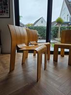 Strip Stoelen Gijs Bakker - set van 4, Huis en Inrichting, Stoelen, Ophalen, Gebruikt, Hout, Design, vintage