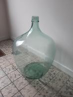 grote gist fles wijn fles helder glas, Huis en Inrichting, Woonaccessoires | Vazen, Ophalen, Gebruikt, Overige kleuren, Glas