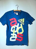 Blauw T-shirt Adidas 164 s xs, Adidas, Gebruikt, Jongen of Meisje, Ophalen of Verzenden