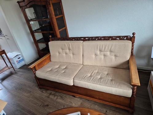 Antieke bank met 2 stoelen, Antiek en Kunst, Antiek | Meubels | Stoelen en Banken, Ophalen