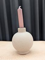 Prachtige bol kandelaar zand kleurig!, Overige materialen, Beige, Ophalen of Verzenden, Zo goed als nieuw