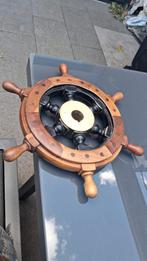 Houten Stuurrad Boot - 30cm, Messing Naaf, Watersport en Boten, Ophalen of Verzenden, Gebruikt, Dekbeslag, Zeilboot of Motorboot