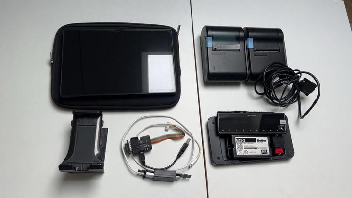 Taxitronic TX80 taximeter met NEO Basic printer - Compleet, Auto diversen, Autonavigatie, Gebruikt, Ophalen of Verzenden