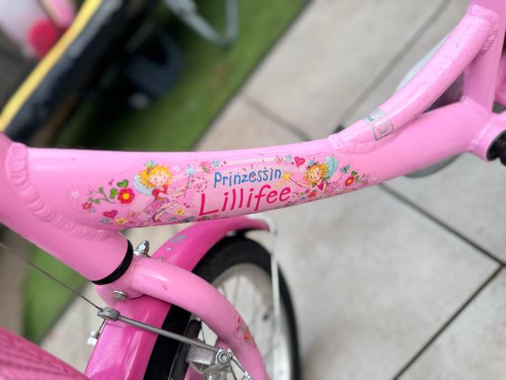 Prinses Lillifee Kinderfiets - 16 inch, Fietsen en Brommers, Fietsen | Meisjes, Gebruikt, 16 inch, Handrem, Ophalen