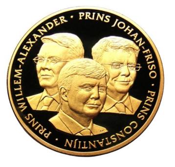 **  Mooie Vergulde Penning 3 Prinsen -  Ø 35 mm/20 gram * beschikbaar voor biedingen