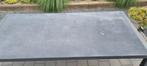 Koopje: Tuintafel met stenen blad en verstelbare poten, Ophalen, Gebruikt, Rechthoekig, Aluminium