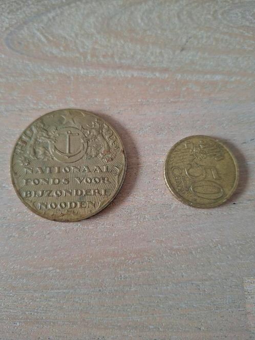 Penning nationaal fonds voor bijzondere Nooden, Verzamelen, Militaria | Algemeen, Landmacht, Embleem of Badge, Nederland, Ophalen