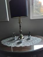 Schemerlamp met zwarte kap, Ophalen of Verzenden, Minder dan 50 cm