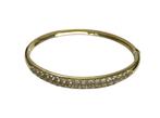 18 Karaat Gouden Bangle Heldere Briljant Geslepen CZ -19.9 g