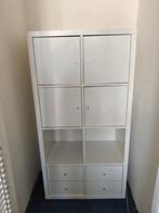 Ikea kallax kast wit 8 vakken, Huis en Inrichting, Kasten | Boekenkasten, Ophalen, Gebruikt, 25 tot 50 cm