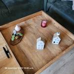 Mangohouten salontafel cq bijzettafel, evt als dienblad, Ophalen, 50 tot 100 cm, 50 tot 100 cm, Minder dan 50 cm