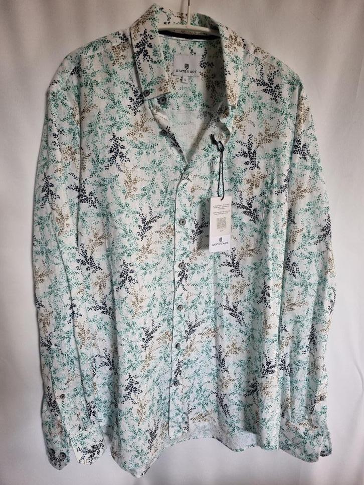 Heren overhemd blouse merk State of Art mt L nieuw, Kleding | Heren, Overhemden, Nieuw, Halswijdte 41/42 (L), Verzenden