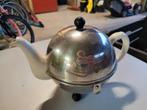Theepot met warmhouder, Antiek en Kunst, Antiek | Servies los, Ophalen of Verzenden