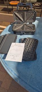 Kitchenbrothers 3 in 1 wafelijzer- tosti en gril, Ophalen of Verzenden, Zo goed als nieuw
