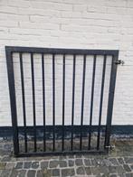 metalen zwarte poort, Tuin en Terras, Ophalen, Gebruikt, IJzer, Sierhekwerk