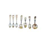 7 Diverse zilveren lepeltjes, 19e en 20e eeuw, Antiek en Kunst, Ophalen of Verzenden