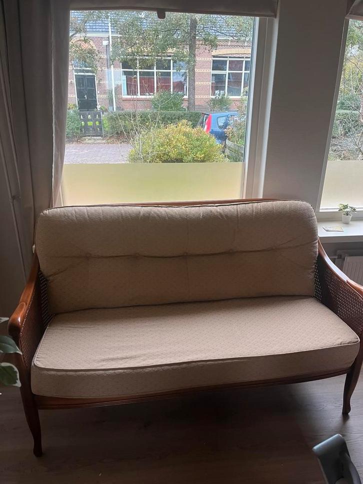 Antiek eetkamer bankje / 2 zitsbankje, Antiek en Kunst, Antiek | Meubels | Stoelen en Banken, Ophalen of Verzenden