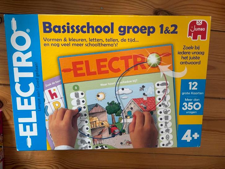 Electro Basisschool Groep 1&2 - Jumbo Bordspel, Hobby en Vrije tijd, Gezelschapsspellen | Bordspellen, Zo goed als nieuw, Een of twee spelers