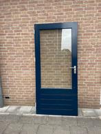 Hardhouten deur, Doe-het-zelf en Verbouw, Kozijnen en Schuifpuien, Gebruikt, Deurkozijn, 150 tot 225 cm, Inclusief glas