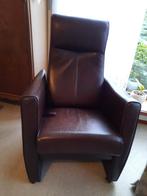 Comfortabele leren relaxfauteuil – stijlvol en praktisch, Ophalen, Gebruikt, Minder dan 75 cm, Leer