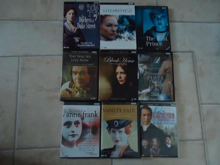 BBC drama pakket - miniseries en films - 2/3 dvd boxen, Cd's en Dvd's, Dvd's | Drama, Zo goed als nieuw, Historisch of Kostuumdrama
