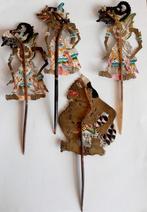 Schaduw Silhouet popjes | Set | Antiek  | 4 stuks | Bali, Ophalen of Verzenden