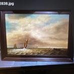 Schilderij van G.J.A. van Reede - Zeegezicht, Ophalen of Verzenden