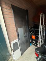 Zwarte douch deur., Ophalen, Gebruikt, Binnendeur, Glas