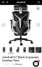 Autofull | Ergonomische Gaming Chair (New), Ophalen, Gaming bureaustoel, Zwart, Nieuw