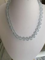mooie ketting echte AQUAMARIJN edelsteen lengte 44 cm., Blauw, Nieuw, Ophalen of Verzenden, Steen of Mineraal