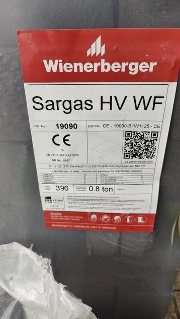 Wienerberger Sargas HV WF Gevelstenen - 500 stuks beschikbaar voor biedingen