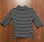 Gestreept col shirtje, Kleding | Dames, Maat 38/40 (M), Zwart, Ophalen of Verzenden, Korte mouw