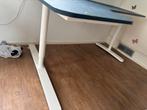 IKEA Hoekbureau - Donkerblauw/Wit, Huis en Inrichting, Bureaus, Ophalen, Gebruikt, Bureau