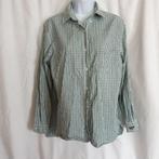 Leuke groen wit geruite blouse. Mt 46. Merk Benetton, Kleding | Dames, ., Maat 46/48 (XL) of groter, Ophalen of Verzenden, Zo goed als nieuw