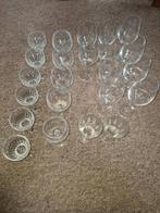 Grote set met diverse soorten (wijn)glazen, 23 stuks, Ophalen, Gebruikt, Overige typen