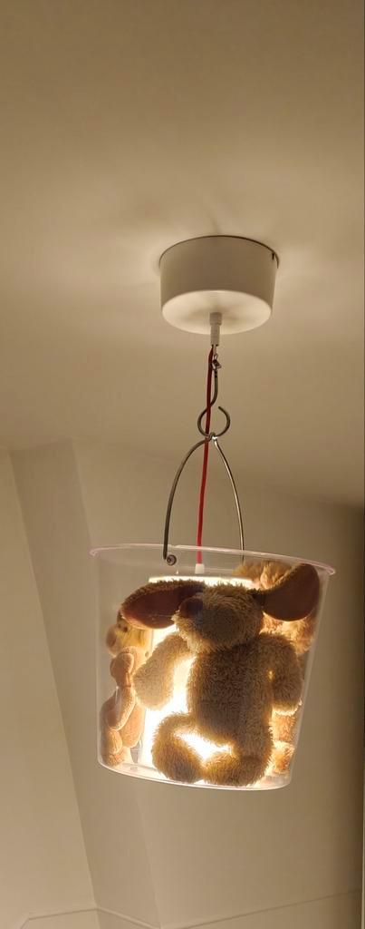 Ikea collectables Taklampa ikea PS emmerlamp, Huis en Inrichting, Lampen | Hanglampen, Gebruikt, Minder dan 50 cm, Kunststof, Metaal