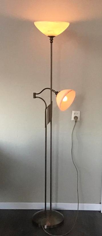 STEINHAUER Vloerlamp brons vintage met leeslamp * 2492 beschikbaar voor biedingen