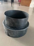 Kachelpijp verloopstuk 15cm - enkel- naar dubbelwandig, Ophalen of Verzenden, Nieuw