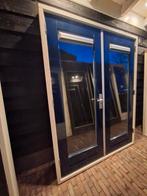 Openslaande tuindeuren dubbel glas deuren terrasdeuren pui, Doe-het-zelf en Verbouw, Kozijnen en Schuifpuien, Ophalen, Deurkozijn