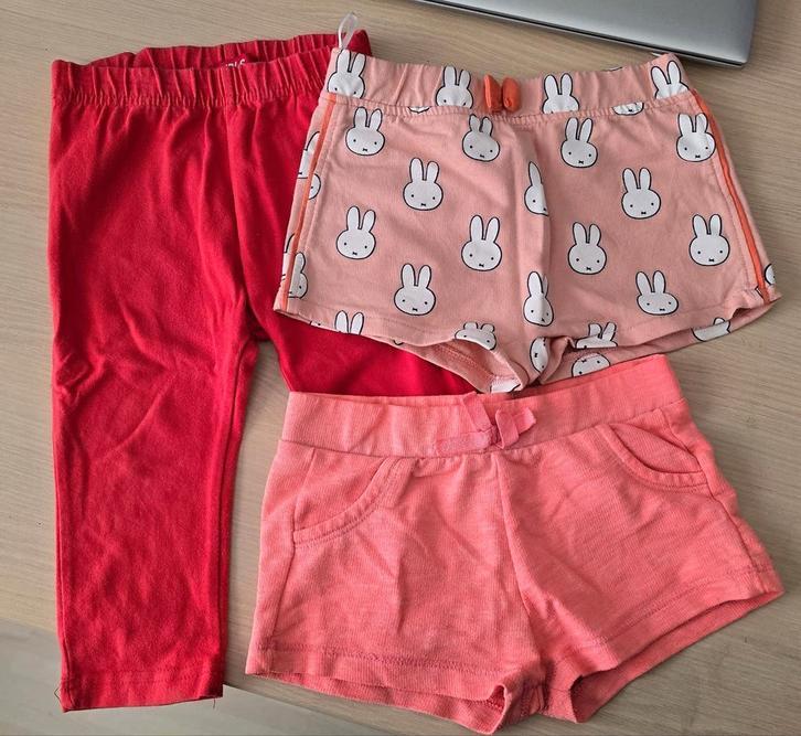 3x Korte Broek Maat 92, Kinderen en Baby's, Kinderkleding | Maat 92, Gebruikt, Meisje, Broek, Ophalen of Verzenden