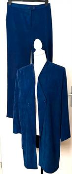 Edgar vos lang colbert met bijpassende pantalon maat 38, Maat 38/40 (M), Blauw, Ophalen of Verzenden, Zo goed als nieuw