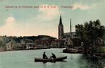 Gezicht op de Delftsche vaart en R.K. Kerk - Vlaardingen - 1, Ophalen of Verzenden, Voor 1920, Gelopen, Zuid-Holland