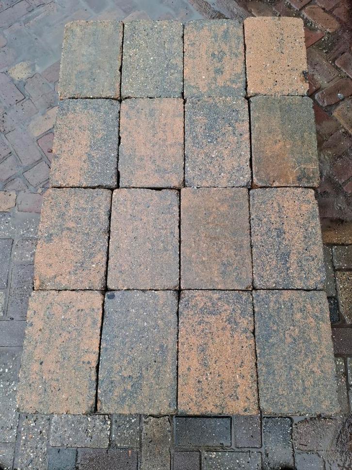 29m² 20x30, oranje/blauw, gebruikt, op pallet, Tuin en Terras, Tegels en Klinkers, Gebruikt, Terrastegels, Beton, 10 m² of meer